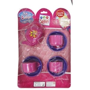 KIT COZINHA BULE E XICARAS SAYURI 7 UNIDADES