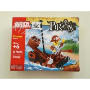 BRINQUEDO DE MONTAR ARK TOYS INBLOCK PIRATAS