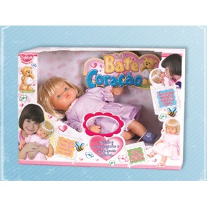Boneca Brinque Feliz Bebe Bate coraçao