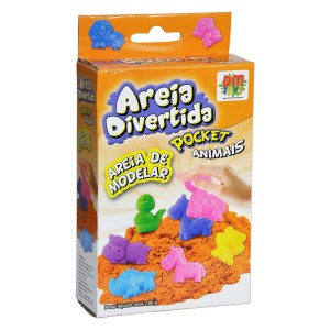 AREIA DIVERTIDA POCKET ANIMAL DM TOYS