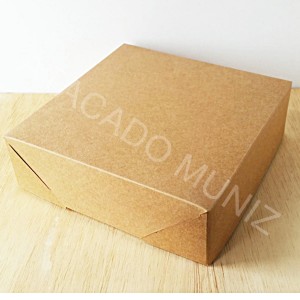 CAIXA QUADRADA KRAFT P