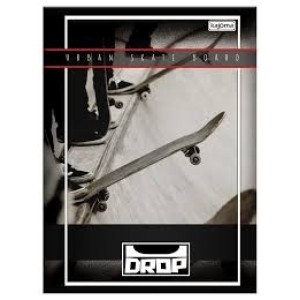 CADERNO KAJOMA DROP SKATE 15 MATERIAS