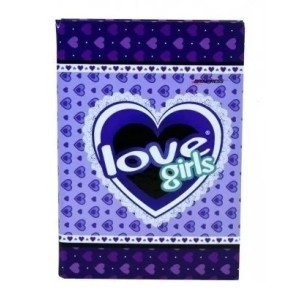 CADERNO BROCHURA LOVE GIRLS BRIMPRESS 1/4 96 FOLHAS