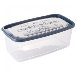 POTE PLASUTIL DECORADA 01 RETANGULAR 3 LITROS