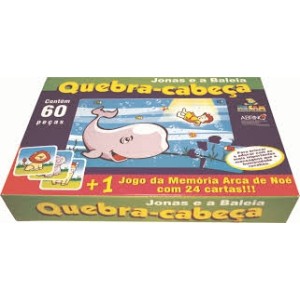 QUEBRA CABECA JONAS E A BALEIA 60 PECAS
