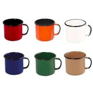 CANECA ESMALTADA 10CM KEY