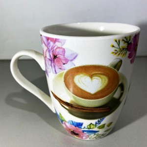 CANECA DE PORCELANA DECORADA MAP IMPORTAÇÕES