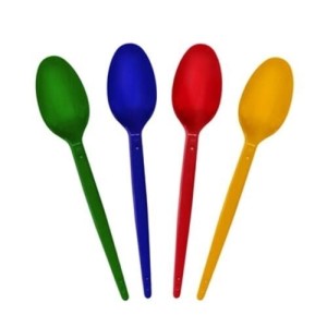 COLHER PLAST PLAC COM 14 UNIDADES CORES