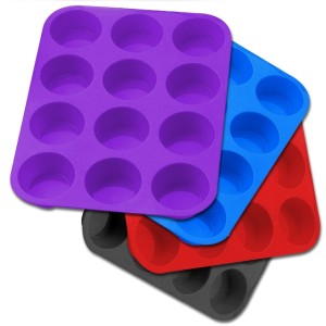 FORMA DE SILICONE KE HOME PARA 12 CUPCAKE