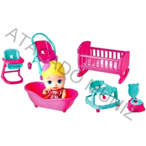 BONECA LITTLE DOLLS CASINHA